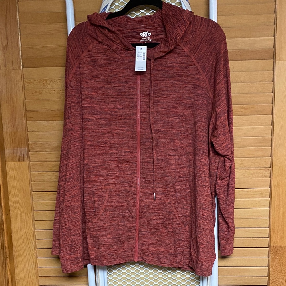 Maurices Red Zip-Up Hoodie